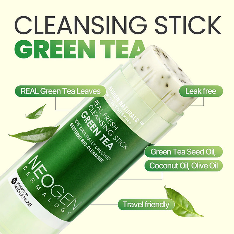 Dermalogy Real Fresh Cleansing Stick Green Tea