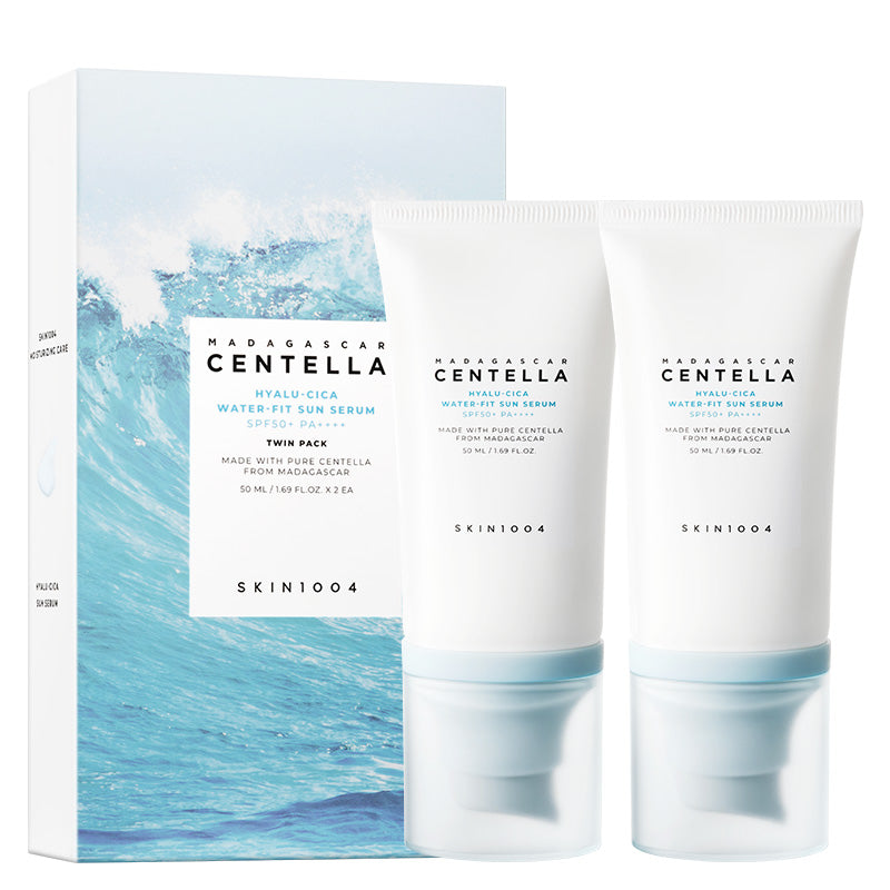 Madagascar Centella Hyalu-Cica Water-Fit Sun Serum Twin Pack